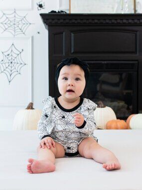 Kyte Baby Long Sleeve Bubble Romper in Spider 3T